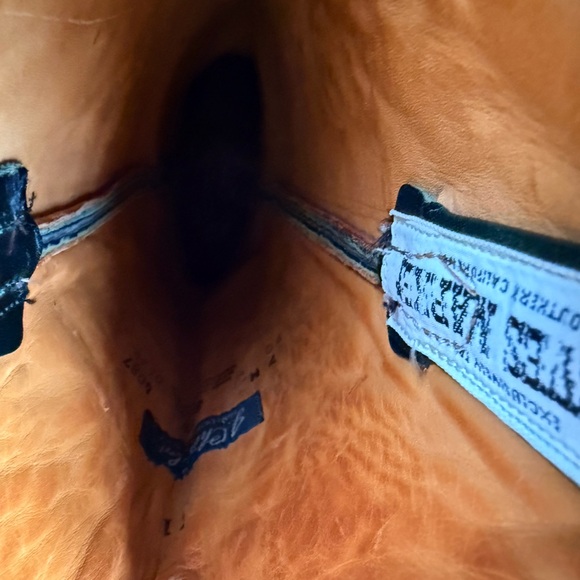 Vintage J.Chisholm for Thieves Market Green Exotic Leather Women's Cowboy Boots - Picture 8 of 10